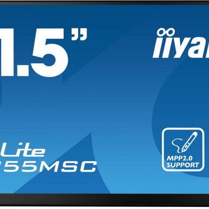 iiyama 21.5", 10P Touch, MPP2.0, 1920x1080, IPS, HDMI, Displayport, 400 cd/m², USB Hub 2x 3.0, 493.5 x 289.5 x 48.5 mm, black
