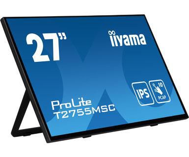 iiyama 27", 1920x1080, 60Hz, 16:9, IPS, 400cd/m², 1000:1, 5ms, 178°/178°, 16.7mil, 30-80kHz, projective capacitive, stylus, finger, glove, 2x USB 3.2 Gen.1, 1x HDMI, 1x DisplayPort, 2x 1W Audio, VESA 100x100, 100-240V, 50/60Hz, 30W, 614x49x364mm, 5.8kg