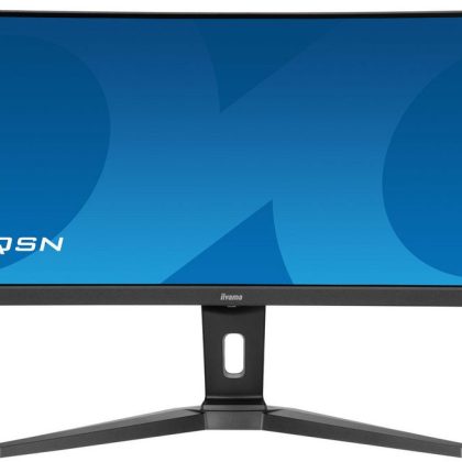 iiyama 45" DQHD, 5120x1440, 165Hz, VA, 1500R, 450cd/m², 3000:1, 80M:1, 0.8ms, 32:9, 178°/178°, 30-260kHz, 2 x 3W Audio, KVM, 2x HDMI 2.1, 1x DisplayPort 1.4, 3x USB 3.2Gen.1 Type-A, 1x USB 3.2 Gen.1 Type-C, RJ45, HDCP, 3.5mm Audio Out, Blue light reducer, Flicker free, FreeSync, HDR400, Kensington-Lock, VESA 200x100, 100-240V, 50/60Hz, 37W, 1090x275x409mm, 11.2kg