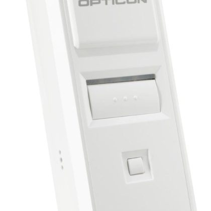 Opticon OPN-4000i Companion scanner, 1D CCD, BT, iOS,Android,Windows, 1MB, HID/SPP, White,USB cable,Strap