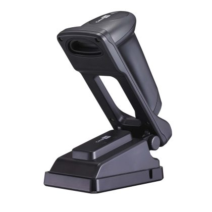 CipherLab Advance, Standard Range 2D Imager (SE4107), Black (Non-Antimicrobial Series), Kit (w/Auto-Sense Stand), USB, with - EU Adapter